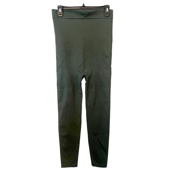 Blanqi Dark Green Everyday Cropped‎ Maternity Leggings Size XL - Picture 3 of 3